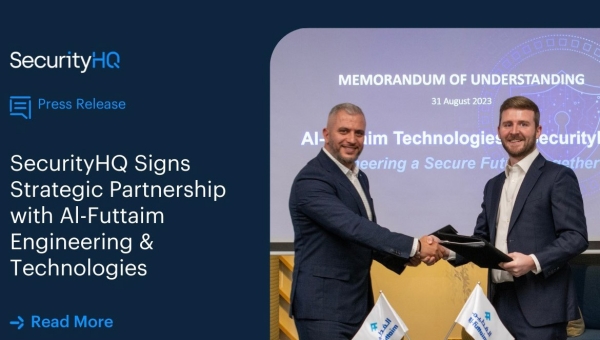 SecurityHQ signs strategic partnership with Al-Futtaim Engineering & Technologies 